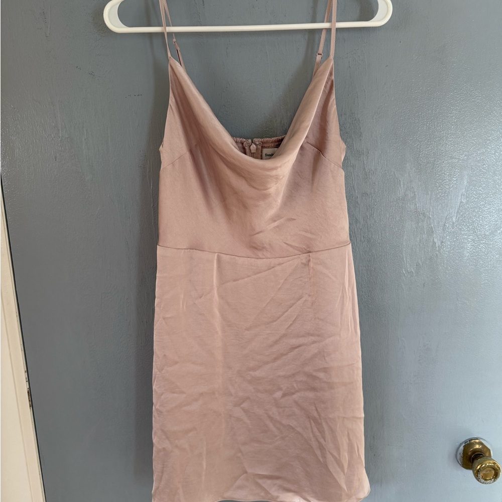 Aritzia Sunday Best Spencer Satin Mini Dress